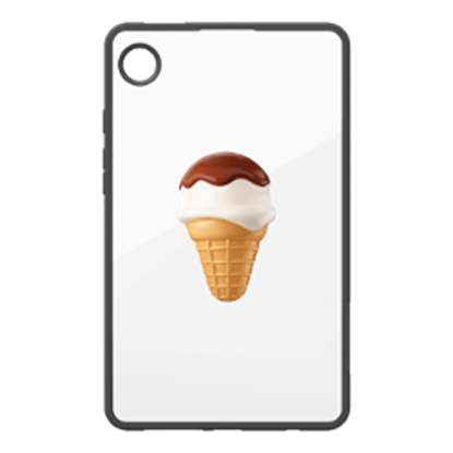 Picture of Etui na tablet Samsung Samsung FPX115AMBAW Edge Cover with Finger Tok for Galaxy Tab A9 Transparent Brown (Transparent Brown)