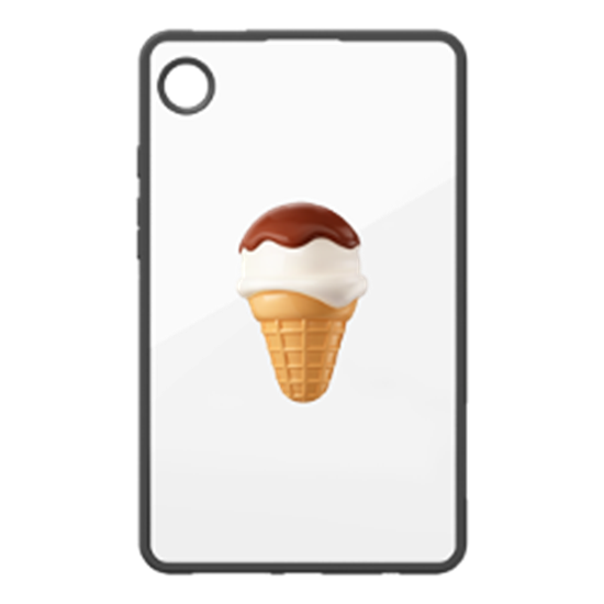 Picture of Etui na tablet Samsung Samsung FPX115AMBAW Edge Cover with Finger Tok for Galaxy Tab A9 Transparent Brown (Transparent Brown)