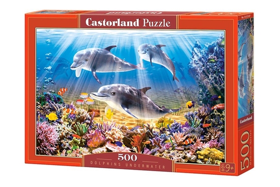 Picture of Dėlionė Castorland Dolphins Underwater, 500 dalių