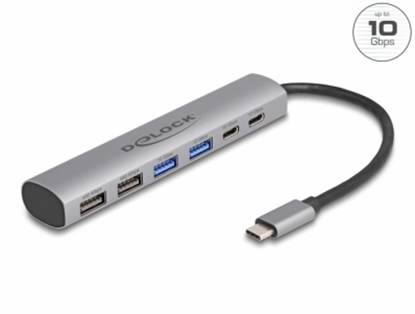 Изображение Delock 6 Port USB Hub with 4 x USB Type-A female and 2 x USB Type-C™ female