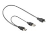 Изображение Delock Cable USB 3.0 type A male + USB type A male  USB 3.0 type Micro-B male