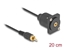 Picture of Delock D-Type Cable RCA male to female black 20 cm