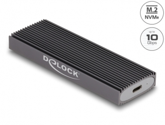 Picture of Delock External USB Type-C™ Combo Enclosure for M.2 NVMe PCIe or SATA SSD - tool free