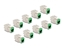 Picture of Delock Keystone Modul RJ45 jack to LSA Cat.6A toolfree green set 10 pieces