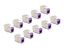 Picture of Delock Keystone Modul RJ45 jack to LSA Cat.6A toolfree violet set 10 pieces