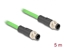 Изображение Delock M12 Cable D-coded 4 pin male to male PUR (TPU) 5 m