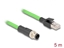 Picture of Delock M12 Cable D-coded 4 pin male to RJ45 male PUR (TPU) 5 m