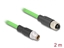 Picture of Delock M12 Cable X-coded 8 pin male to female PUR (TPU) 2 m