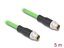 Изображение Delock M12 Cable X-coded 8 pin male to male PUR (TPU) 5 m