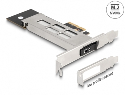 Attēls no Delock Mobile Rack PCI Express Card for 1 x M.2 NMVe SSD - Low Profile Form Factor