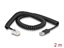 Picture of Delock RJ50 to USB 2.0 Type-A Barcode Scanner Coiled Cable 2 m