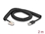 Attēls no Delock RJ50 to USB 2.0 Type-A Coiled Cable 2 m