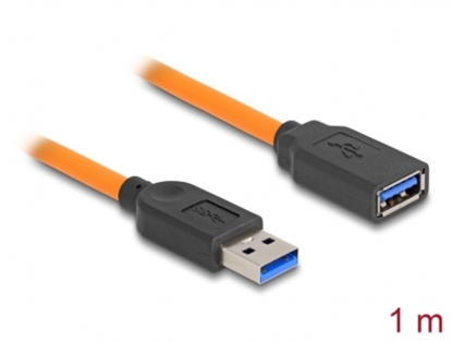 Attēls no Delock USB 5 Gbps Cable USB Type-A male to USB Type-A female for tethered shooting 1 m orange