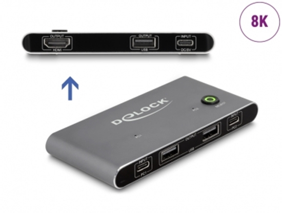 Picture of Delock USB-C™ KVM Switch to HDMI 8K 60 Hz with USB 2.0