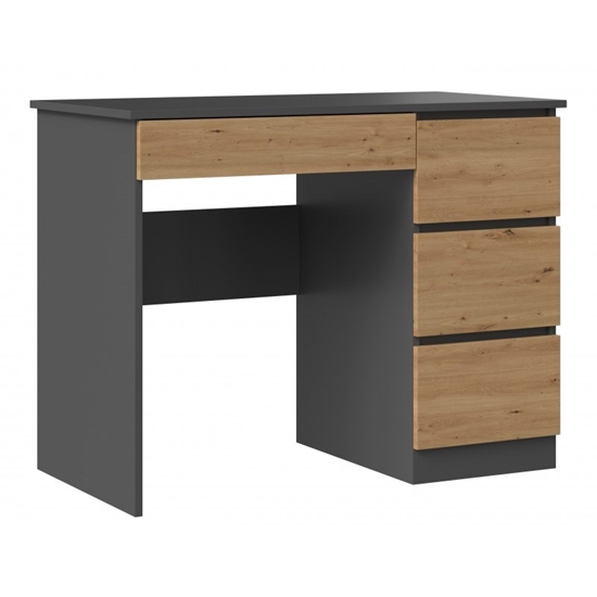 Picture of Desk MIJAS RIGHT 98x51x76 cm Anthracite/Artisan