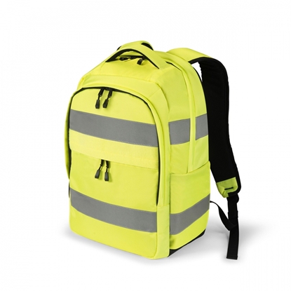 Attēls no Dicota Backpack HI-VIS 25 litre 13.1"-15.6" yellow