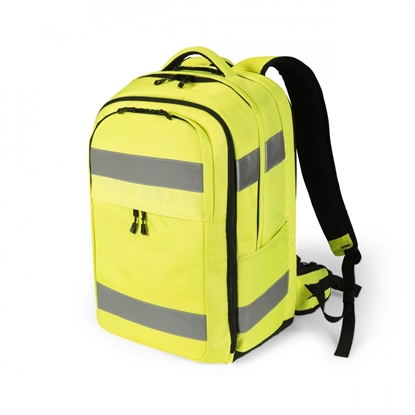 Изображение Dicota Backpack HI-VIS 32-38 litre 15.6"-17" yellow