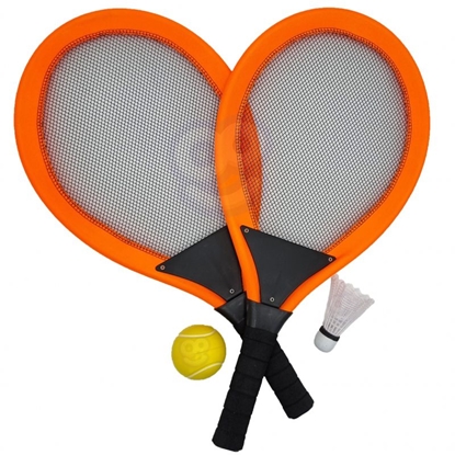 Изображение Didelės badmintono raketės vaikams, oranžinės