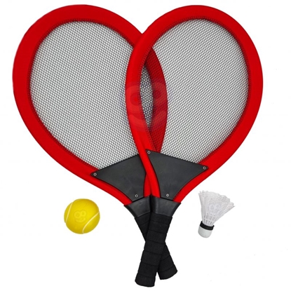 Picture of Didelės badmintono raketės vaikams, raudonos