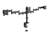 Изображение DIGITUS 3-fold Monitor stand w. clamp mount 15-27