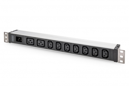 Picture of Digitus Socket Strip with Aluminum Profile, 9-way, IEC C20 input