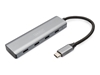 Изображение DIGITUS USB-C 4 Port HUB Alumin. Housing 4xUSB-C 3.1 Gen1,5Gbps