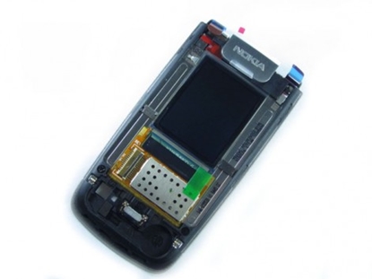 Изображение Displejs LCD + LCD vāciņš Nokia 6600 Fold Black