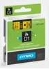 Picture of Dymo D1 12mm Black/Yellow labels 45018