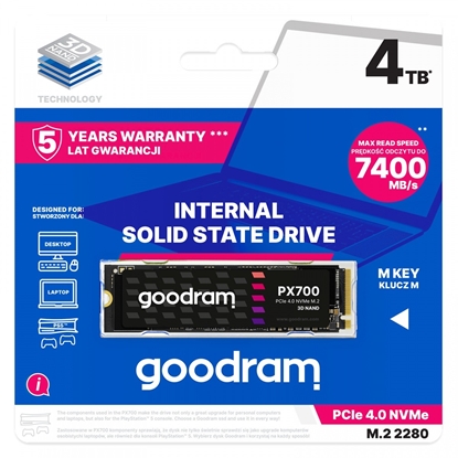Изображение GOODRAM SSD PX700 M.2 PCIe 4x4 4TB