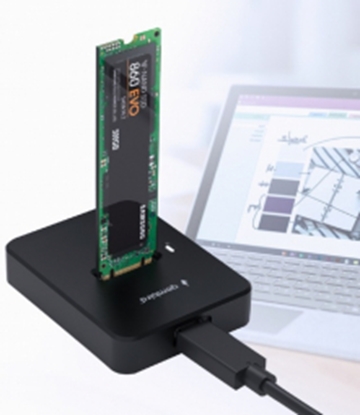 Attēls no Dokstacija Gembird Desktop USB Type-C M.2 SATA & NVME SSD Drive Docking Station