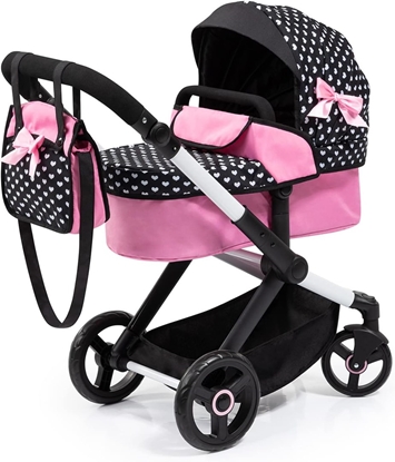 Picture of Doll pram BAYER Design 17060AA Xeo deep Black, Pink