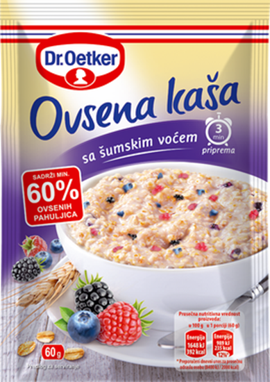 Picture of DR. OETKER auzu pārslu putra ar meža ogām 60g