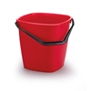 Picture of Plastmasas spainis DURABLE, ar plastmasas stīpu, tilpums 14 L, kvadrātveida, sarkanā krāsā