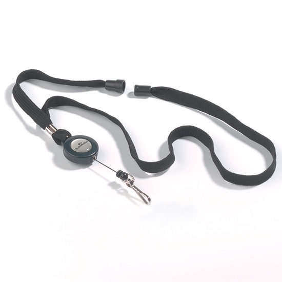 Picture of Tekstila aukla personas kartei DURABLE ar turētāju, melna