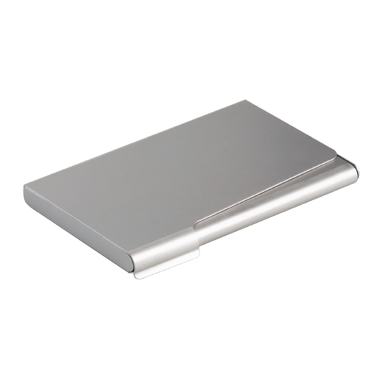 Picture of Vizītkaršu kastīte DURABLE, metāliski sudrabaina krāsa