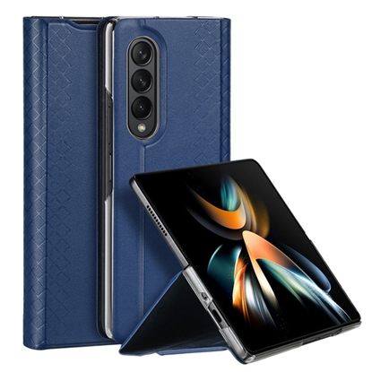 Attēls no Dux Ducis Bril sērijas Magnētiskās fiksācijas sāniski atverams maks priekš Samsung Galaxy Z Fold 4 F936B Blue
