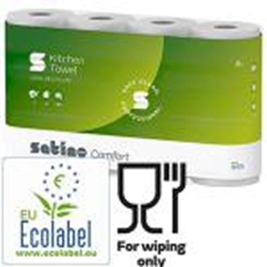 Picture of Dvieli WEPA Comfort baltā krāsa 4 rulli 23cmx14m 2 slāņi