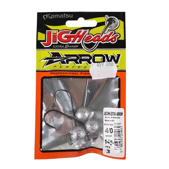 Picture of Džiga galvas Kamatsu Extra Arrow 14g #4/0 (3gb)