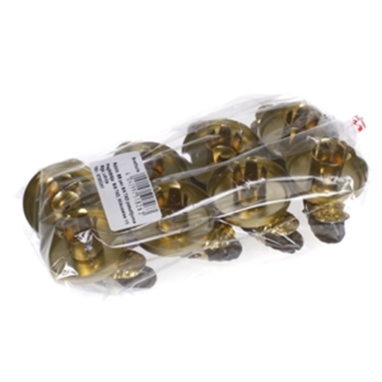 Изображение Eglīšu svečturi ar paliktni 8gab.zelta