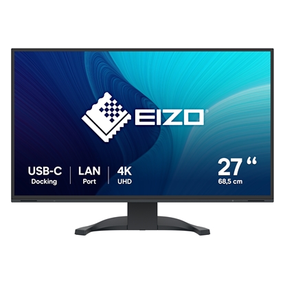Изображение EIZO FlexScan EV2740X-BK computer monitor 68.6 cm (27") 3840 x 2160 pixels 4K Ultra HD LCD Black