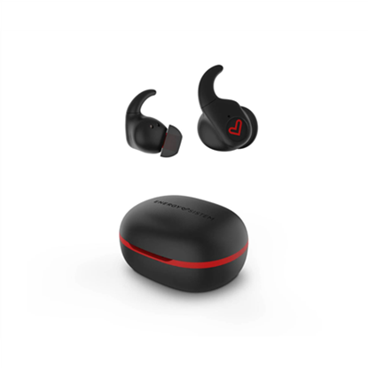 Изображение Energy Sistem | Freestyle | Earphones | Wireless | In-ear | Microphone | Wireless | Black/Red