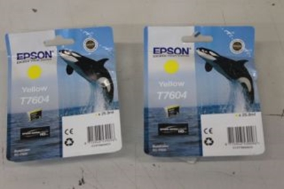 Изображение SALE OUT. Epson T7604 ink, Yellow | Epson T7604 | Ink Cartridge | Yellow | DAMAGED PACKAGING