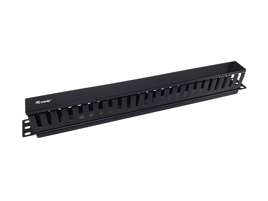 Изображение Equip 19" Rack Mount Cable Management Panel, Black
