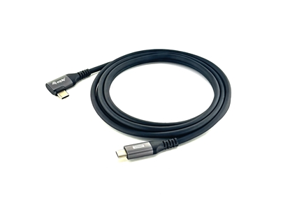 Attēls no Equip USB 2.0 C to C 90° angled Cable, M/M, 1.0m, 100W with Emark chispet