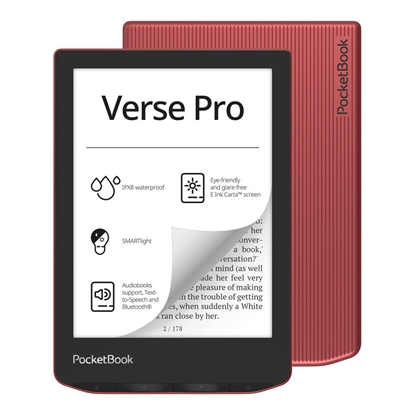 Picture of E-Reader|POCKETBOOK|Verse Pro|6"|1072x1448|1xUSB-C|Wireless LAN|Bluetooth|Red|PB634-3-WW