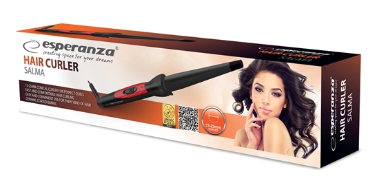 Picture of Esperanza SALMA Curling iron Warm Black, Pink 1.7 m