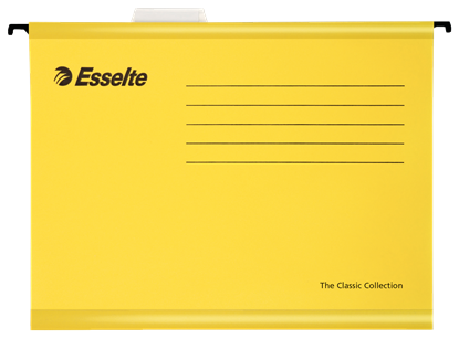 Attēls no Iekarināmais fails ESSELTE Classic, A4 formāts, dzeltens, 25 gab./iepakojumā