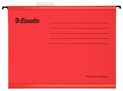 Attēls no Iekarināmais fails ESSELTE Classic , A4 formāts, sarkans