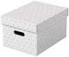 Picture of Uzglabāšanas kaste ESSELTE, ar vāku, 265x205x365, balta/pelēka (3gab./iepak.)