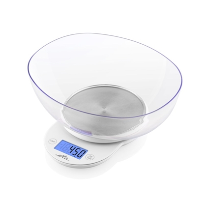 Attēls no ETA Kitchen scale with a bowl 577090000 Mari Graduation 1 g Display type LCD White